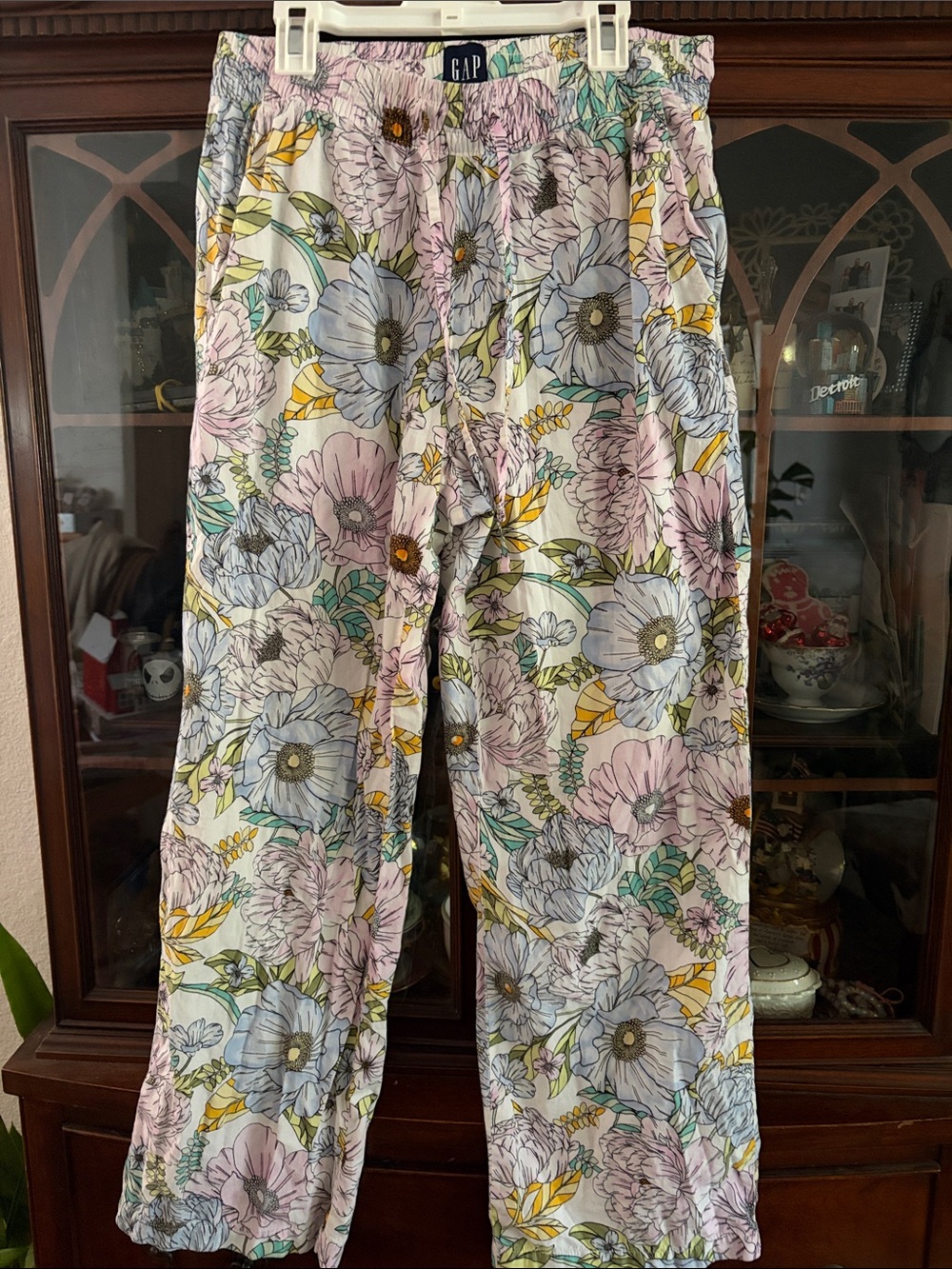 GAP Pastel Floral Lounge Pants - Pink, Blue, Yellow